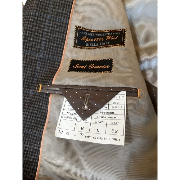 Tiglio Luxe Mens Blazer Sport Coat Two Button Casual Jacket Size 42R US Wool‎ - Picture 5 of 7